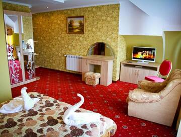 Фото номера Люкс с видом на озеро Мотели Motel Kurortnyy &amp; SPA г. Шкло 17